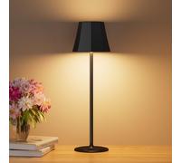 Suright Lámpara de Mesa LED Recargable Sin Cable, Lámpara de Noche Táctil con 3 Temperaturas de Color + RGB, Brillo Regulable, 2 Alturas Ajustables, IP54 Impermeable para Dormitorio, Sala, Restaurante