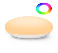 Suright Luz Nocturna para Bebé, Luz Nocturna para Niños con 3 Temperaturas de Color RGB y Modo Atenuable, Luz de Silencio para Bebé con Control Táctil, Recargable por USB