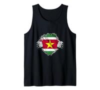 Surinam, Bandera de Surinam, Bandera de Surinam. Camiseta sin Mangas