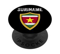 Surinam, Bandera de Surinam, Bandera de Surinam. PopSockets PopGrip Adhesivo