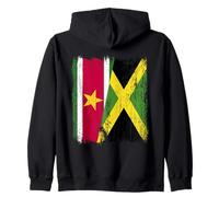 Surinam Jamaica Media Bandera Patrimonio jamaicano de Surinam Sudadera con Capucha