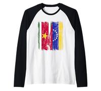 Surinam Venezuela Media Bandera Surinamesa Venezolana Jersey Camiseta Manga Raglan