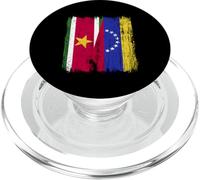 Surinam Venezuela Media Bandera Surinamesa Venezolana Jersey PopSockets PopGrip para MagSafe