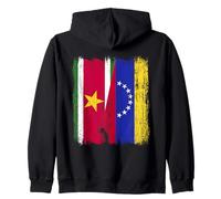 Surinam Venezuela Media Bandera Surinamesa Venezolana Jersey Sudadera con Capucha