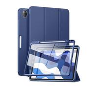 SURITCH Funda Case para iPad Pro 12,9 Pulgadas 5.a/4.a/3.a generación 2021/2020/2018 Carcasa Trasera con Soporte Función Auto-Sueño/Estela Case Protector de Pantalla Incorporado(Azul)