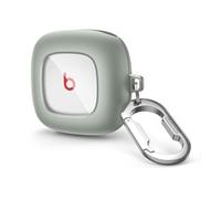 SURITCH Funda Compatible con la Cubierta Beats Fit Pro [Slim-Fit] [Anti-Caída],Funda Portátil de TPU a Prueba de Golpes con Clip para Llavero para Beats Fit Pro (Verde Gris)