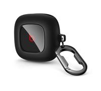 SURITCH Funda Compatible con la Cubierta Beats Fit Pro [Slim-Fit] [Anti-Caída],Funda Portátil de TPU a Prueba de Golpes con Clip para Llavero para Beats Fit Pro (Negra Aurora)