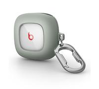 SURITCH Funda Compatible con la Cubierta Beats Fit Pro [Slim-Fit] [Anti-Caída],Funda Portátil de TPU a Prueba de Golpes con Clip para Llavero para Beats Fit Pro (Verde Gris)