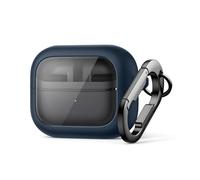 SURITCH Funda Compatible con Samsung Buds 3 Pro/Buds 3 FE (2025)/Buds 3 (2024),Bloqueo Magnético Antishock Cubierta con Kit de Limpieza y Carga Inalámbrica y Carabinero Anillo de Llaves（Azul）
