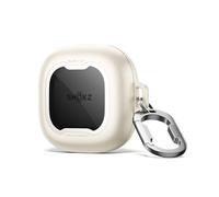 SURITCH Funda Compatible con Shokz OpenFit 2/OpenFit 2+,Bloqueo Magnético Antiimpacto Cubierta de Audífonos con Kit de Limpieza y Carabinero Anillo de Llaves（Blanco）
