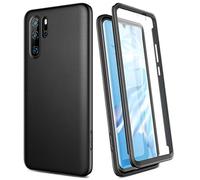 SURITCH Funda para Huawei P30 Pro Silicona 360 Grados Bumper Flexible TPU Elegante Delantera y Trasera Irrompible Anti Choque Caso Carcasa Huawei P30 Pro - Negro