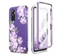 SURITCH Funda para Samsung Galaxy A14 5G, [Protector de Pantalla antiarañazos Integrado] Protección Completa de 360° a Prueba, Funda de teléfono para Samsung A14 5G de 6.6 Pulgadas, Morado Cosmos