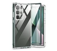 SURITCH Funda para Samsung Galaxy S23 Ultra, Protector Pantalla Integrado Carcasa rígida protección híbrida PC + TPU Bumper Goma Protectora Resistente Carcasa para Samsung Galaxy S23 Ultra-Verde