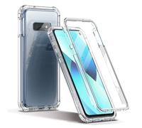 SURITCH Funda transparente para Samsung Galaxy S10E (solamente) 5,8 pulgadas [Protector de pantalla incorporado] Proteccin de cuerpo completo Pa