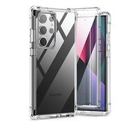 SURITCH Funda ultra transparente para Samsung Galaxy S23 de 6.8 pulgadas (solamente), [protector de pantalla integrado], carcasa rígida protectora de cuerpo completo + funda de TPU suave para Samsung