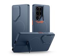 SURITCH Magnética Funda Compatible con Samsung Galaxy S25 Ultra con Soporte & Cubierta Protectora de la Cámara, Protección de Carcasa Antigolpes para Galaxy S25 Ultra 5G-Azul