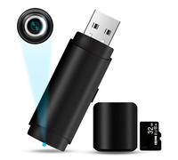 SURKOS Mini Camara Espia Oculta USB, Camara Vigilancia Interior, Camaras Espias Camufladas 1080P Real (Pack Premium 2025 sin Luz al Grabar y 512GB) Incluye MicroSD 32GB con Detección de Movimiento