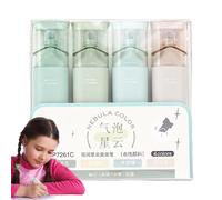 Surligneurs Paillettes - Mignons 4 piezas Anti-taches Lisses, Stylos Flash Marqueur Couleur, Anti-taches Séchage Rapide, Mignon Papeterie Étudiant, Marqueur Prise Notes Stylo Couleur | Pour Journal Cr