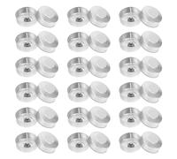 Surluoen 100 Juegos de Velas de Té de Aluminio, Vasos, Estuches para Velas, Estuches Vacíos, Recipientes de para Velas con Mechas para Velas Artesanales DIY