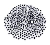 Surluoen 1000 Piezas de Ojos MóViles Ojos Saltones Autoadhesivos para Manualidades de Bricolaje áLbumes de Recortes, Manualidades para Festivales FabricacióN de MuñEcas Juguetes Ojos 8 Mm