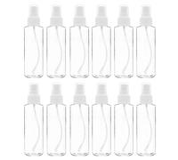 Surluoen 12 Paquetes de de de Neblina Transparente de 120 Ml (4 Oz) con Tapa de Rociado de Bomba, para Viajes, Aceites Esenciales, Fragancias