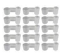 Surluoen 15 Piezas Botella de Agua de Soda de PláStico Bebedero de PáJaros de AlimentacióN Palomas de Pollo Comedero Comedero Accesorios de AlimentacióN Animal