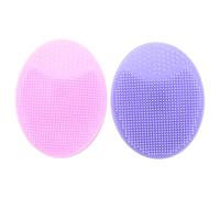 Surluoen 2 Piezas Almohadilla de Belleza de Silicona para Spa Almohadilla de Limpieza para Exfoliación de La Piel Cara Lavada Herramienta Limpiador Cepillo Exfoliante