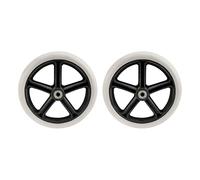 Surluoen 2 Piezas de Goma de 200 Mm (8 Pulgadas) Silla de Ruedas PequeñA Que No Deja Marcas Accesorios de Ruedas Ruedas Giratorias de Silla de Goma PP Rodillo