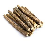 Surluoen 20 Piezas de Varillas de Silvervine Naturales para Palos de Hierba Gatera, Palos Masticables de Matatabi, Juguetes para Masticar Molares para Limpieza de Dientes de