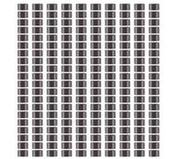 Surluoen 200 PCS 5mm Anillos de color marron oscuro de Silicona forrado Enlaces Perlas para Extensiones de cabello