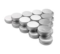 Surluoen 25 Piezas 15Ml de Vela de Maquillaje Grande de Estaño de Aluminio de/Vela/Cosmético Grande Vacío de Capacidad Tarro de Estaño de Caramelo/Producto de Cabello