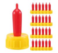 Surluoen 25PCS Pritchard Tetinas de Lactancia para los Corderos y Cabritos