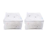 Surluoen 2Pcs Plegable Bolsa De Almacenamiento Manta De Ropa Edredón Closet Caja Organizador Suéter Bolsas De Almacenamiento para El Hogar Suministros