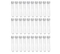 Surluoen 30 Piezas Tubos de Ensayo 45Ml Tubos de Ensayo de PláStico Tubos de Ensayo Individuales con Tapas Tubo de Almacenamiento de Muestras Conjunto de Tubos Transparentes