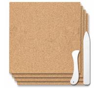Surluoen 4 Unidades de Suministros de Vidrieras de 12 X 12 Pulgadas, Superficie de Trabajo de Vidrieras Resistentes Al de 1/2 Pulgada de Espesor, Suministros para Proteger la Mesa