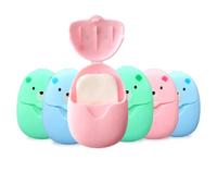 Surluoen 6 Cajas (300 Hojas) Mini Hojas de JabóN Desechables PortáTiles de Papel de Viaje JabóN de Manos Perfumado para BañO para Lavado de Manos Espumoso