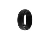 Surluoen 8Mm Popular Camuflaje Hombres Negros Anillos Frescos De Silicona Anillo De Bodas De Goma Anillo De Deportes Ambientales # 10