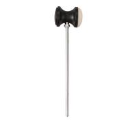 Surluoen Acero inoxidable y eje de fieltro Batidor de tambor bajo pedal de tambor negro Pieza de accesorios para instrumentos