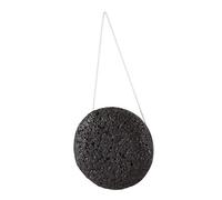 Surluoen Almohadilla de Esponja de Konnyaku Fibra de gelatina para Maquillaje para limpieza de cara Soplo de esponja Exfoliante - Negro