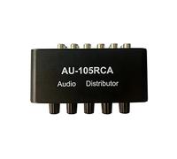 Surluoen AU-105RCA Distribuidor de Audio Mezclador de Audio EstéReo 1 Entrada 5 Salidas Distribuidor de Audio Multicanal para Controles de Volumen