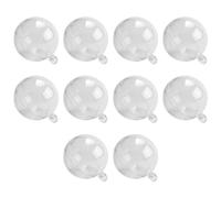 Surluoen Bola PláStica Abierta Transparente una Estrenar de la DecoracióN de la Navidad DecoracióN de ChucheríA Transparente Caja de Regalo 3CM
