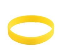 Surluoen Brazalete de Puno Munequera Pulsera de Elasticidad de Moda de Goma de Silicona Amarillo