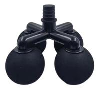 Surluoen Cabezales de Masaje Fascia Accesorios de Plástico Cabezales de Masaje Modificación Cuerpo Completo Cuello y Piernas Masaje Fuerte