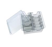 Surluoen Caja de Almacenamiento de Base de Rejilla para 8Pcs Hair Clipper Trimmer Limit Comb Guide Comb Peine Barber Tool para Guide Peines
