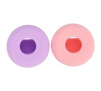 Surluoen Collar de Perro (Paquete de 2), de Silicona para Collar de Mascotas para Airtags, Estuche de Etiqueta de Aire Anti-Perdida Soporte de Lazo para Mascotas + Rosa