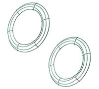 Surluoen de de Alambre de 14 Pulgadas Forma de Redonda de Metal Hacer Anillos para la Fiesta de Navidad DecoracióN del Hogar Paquete de 2 Bricolaje