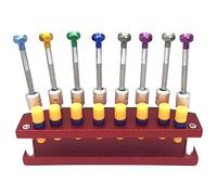 Surluoen Destornilladores de Reloj de 8 Piezas con Herramienta de Soporte de Metal para ReparacióN de Relojes Juego de Destornilladores de Reloj