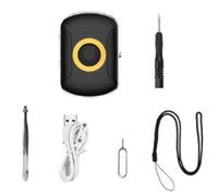 Surluoen Dispositivo de Rastreo GPS Humano Escucha de Voz SOS 4G GPS Tracker Collar de Alarma para Personas Mayores (A)