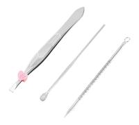 Surluoen ear pick Palillo de comedones pinzas de cejas Juego de herramientas cosmetica