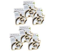 Surluoen Elefante de Madera con Historia de Amor y Lealtad, Regalo, Colgante de Animal de Hermandad y Amistad
